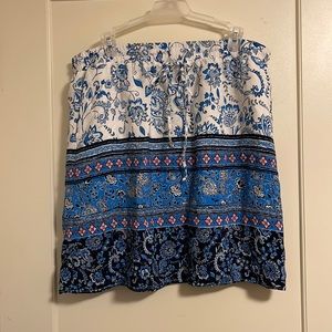 Loft petites skirt with pockets and drawstring